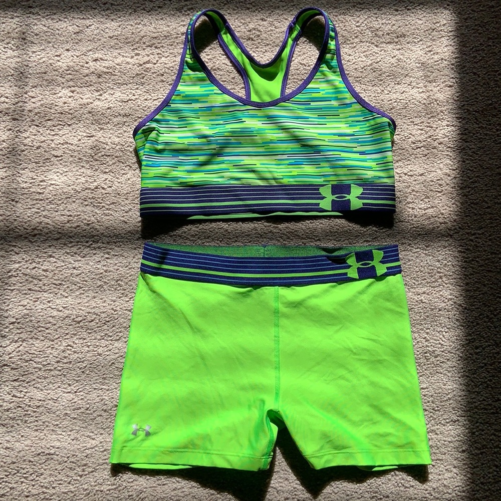 Under Armour spandex set. Size large.